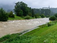 Überschwemmter Uferbereich der wilden Prien